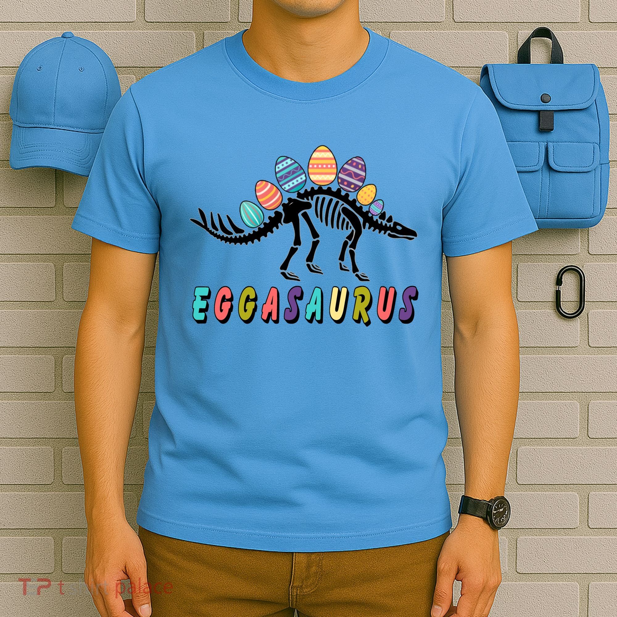 Eggasaurus Dino Stegosaurus Easter Egg Dinosaur T-Shirt