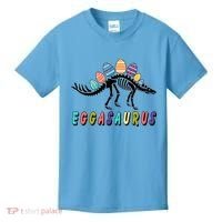 Eggasaurus Dino Stegosaurus Easter Egg Dinosaur Kids T-Shirt thumb 0
