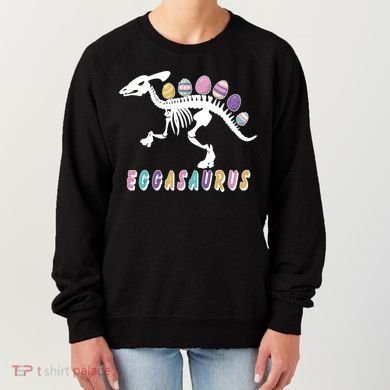 Eggasaurus Plateosaurus Funny Cute Easter Women's Sweatshirt