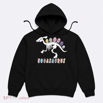 Eggasaurus Plateosaurus Funny Cute Easter Hoodie