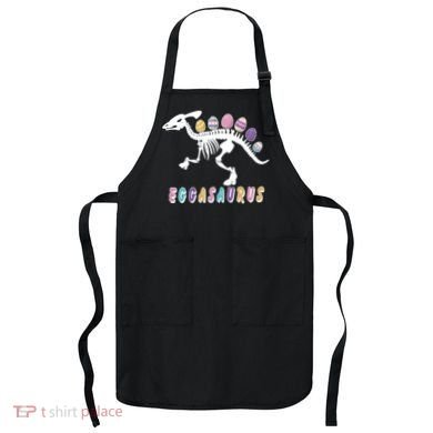 Eggasaurus Plateosaurus Funny Cute Easter Apron