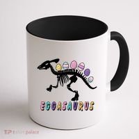 Eggasaurus Plateosaurus Funny Cute Easter Coffee Mug thumb 1