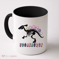 Eggasaurus Plateosaurus Funny Cute Easter Coffee Mug thumb 0