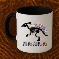 Eggasaurus Plateosaurus Funny Cute Easter Coffee Mug thumb 2
