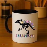Eggasaurus Plateosaurus Funny Cute Easter Coffee Mug thumb 4
