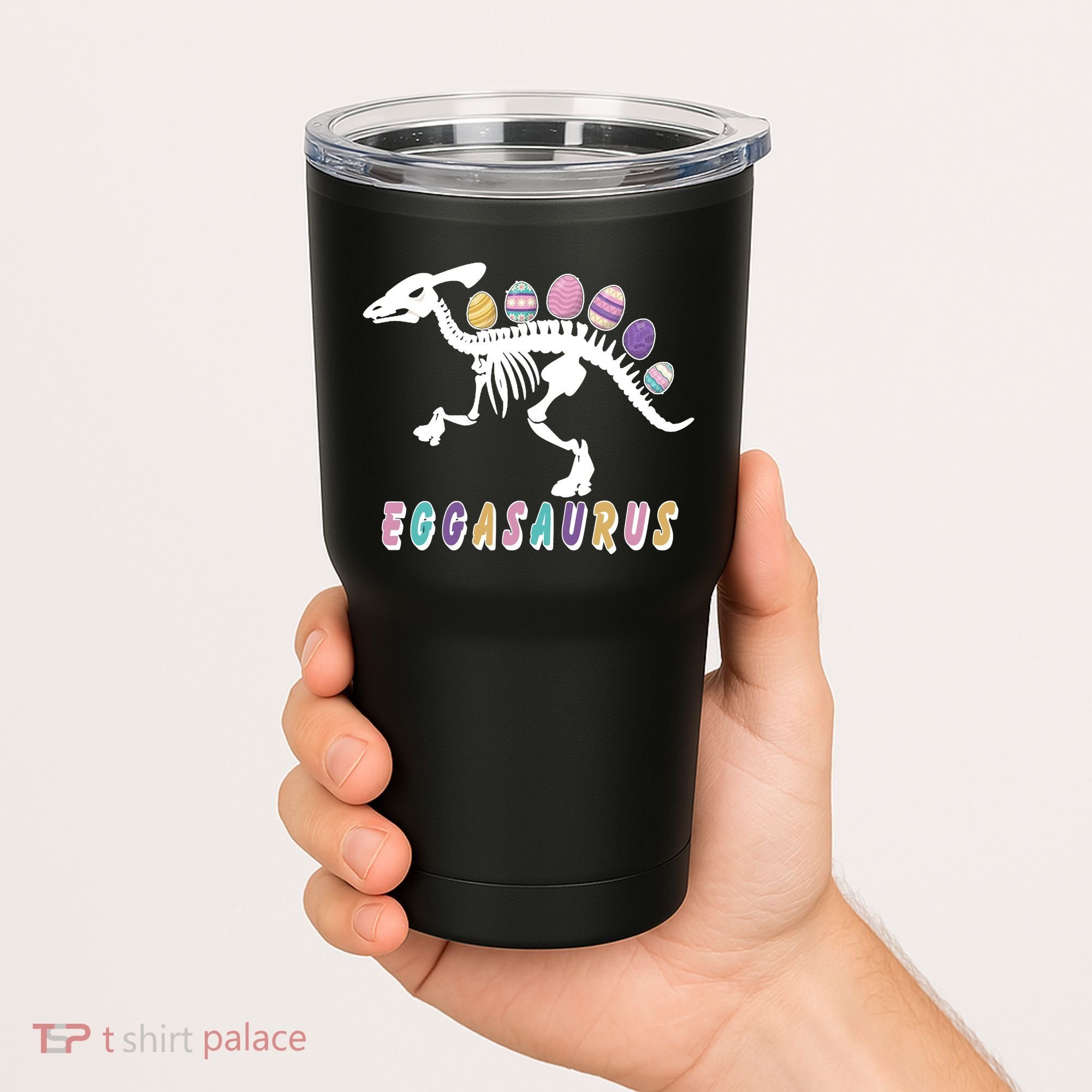 Eggasaurus Plateosaurus Funny Cute Easter Tumbler