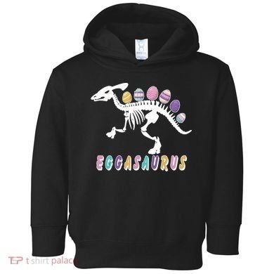 Eggasaurus Plateosaurus Funny Cute Easter Toddler Hoodie