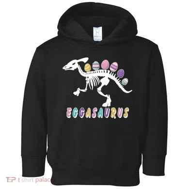 Eggasaurus Plateosaurus Funny Cute Easter Toddler Hoodie