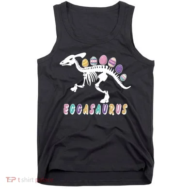 Eggasaurus Plateosaurus Funny Cute Easter Tank Top
