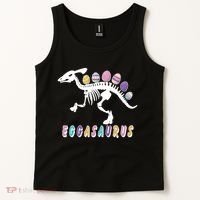 Eggasaurus Plateosaurus Funny Cute Easter Tank Top thumb 2