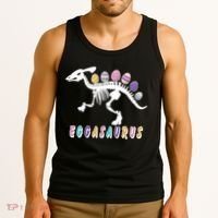 Eggasaurus Plateosaurus Funny Cute Easter Tank Top thumb 3