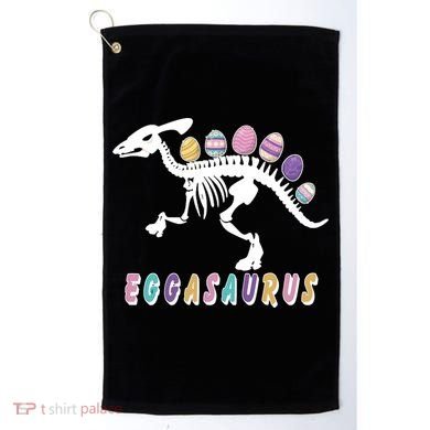 Eggasaurus Plateosaurus Funny Cute Easter Golf Towel