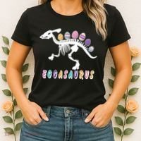 Eggasaurus Plateosaurus Funny Cute Easter Women's T-Shirt thumb 2
