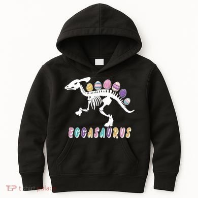 Eggasaurus Plateosaurus Funny Cute Easter Kids Hoodie