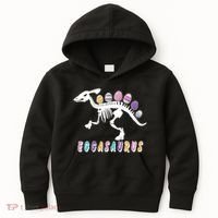 Eggasaurus Plateosaurus Funny Cute Easter Kids Hoodie thumb 0