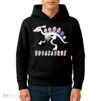 Eggasaurus Plateosaurus Funny Cute Easter Kids Hoodie thumb 4