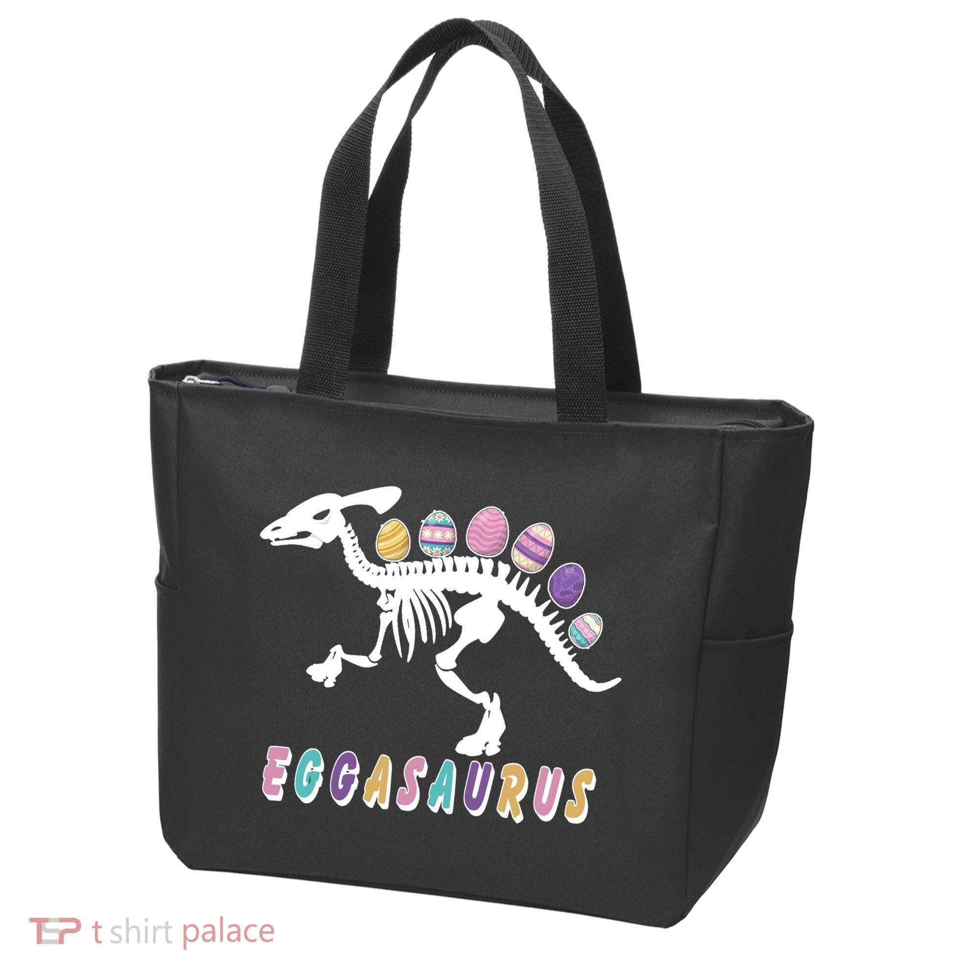 Eggasaurus Plateosaurus Funny Cute Easter Tote Bag
