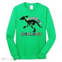 Eggasaurus Plateosaurus Funny Cute Easter Long Sleeve Shirt thumb 0