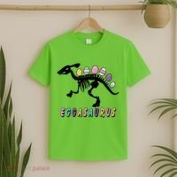 Eggasaurus Plateosaurus Funny Cute Easter T-Shirt thumb 2