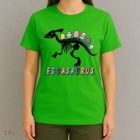 Eggasaurus Plateosaurus Funny Cute Easter T-Shirt thumb 4
