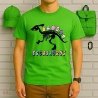Eggasaurus Plateosaurus Funny Cute Easter T-Shirt thumb 6