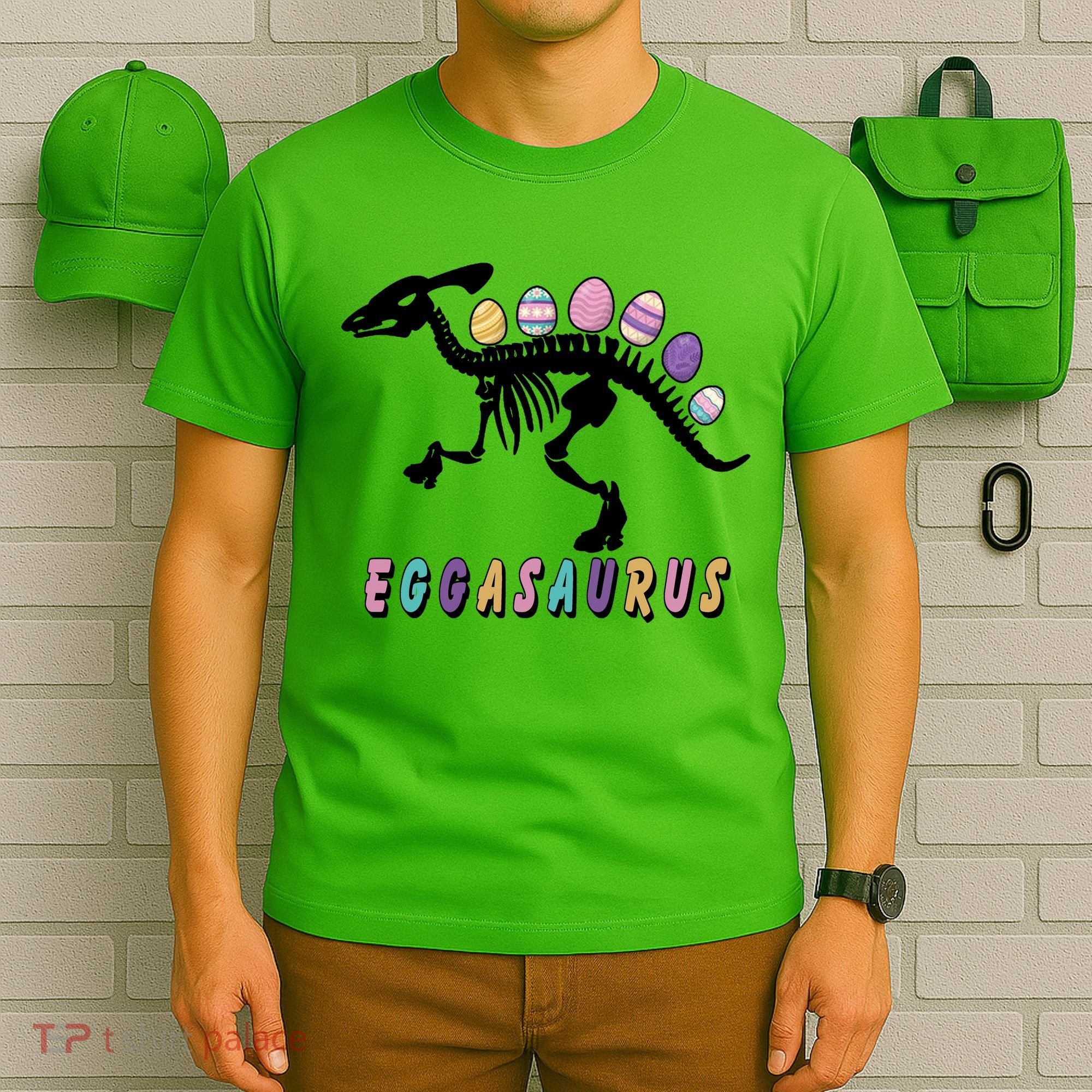 Eggasaurus Plateosaurus Funny Cute Easter T-Shirt