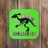 Eggasaurus Plateosaurus Funny Cute Easter Coaster thumb 0