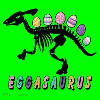 Eggasaurus Plateosaurus Funny Cute Easter Coaster thumb 2
