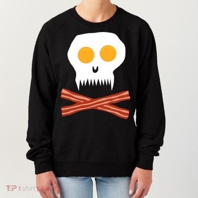 Eggs And Bacon Skull Women's Sweatshirt