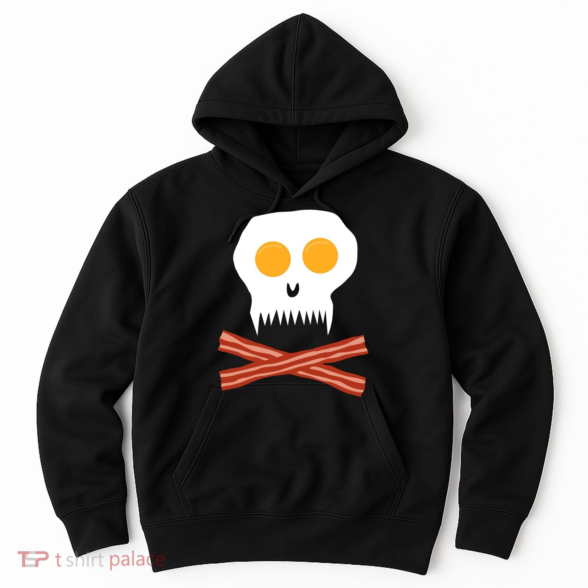 Eggs And Bacon Skull Hoodie