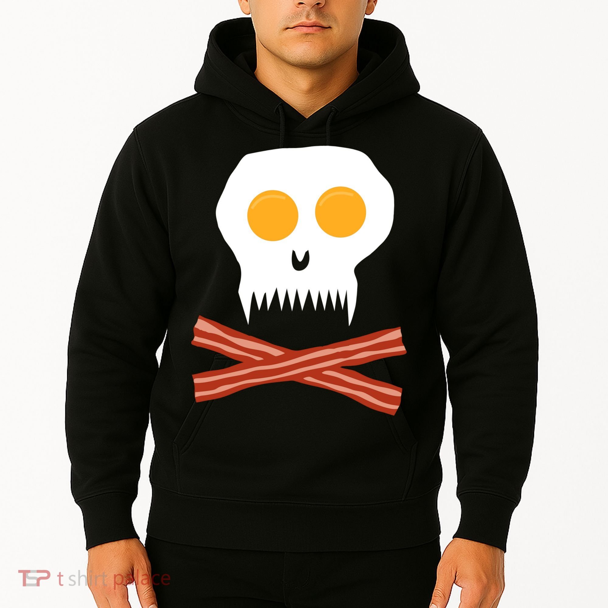 Eggs And Bacon Skull Hoodie