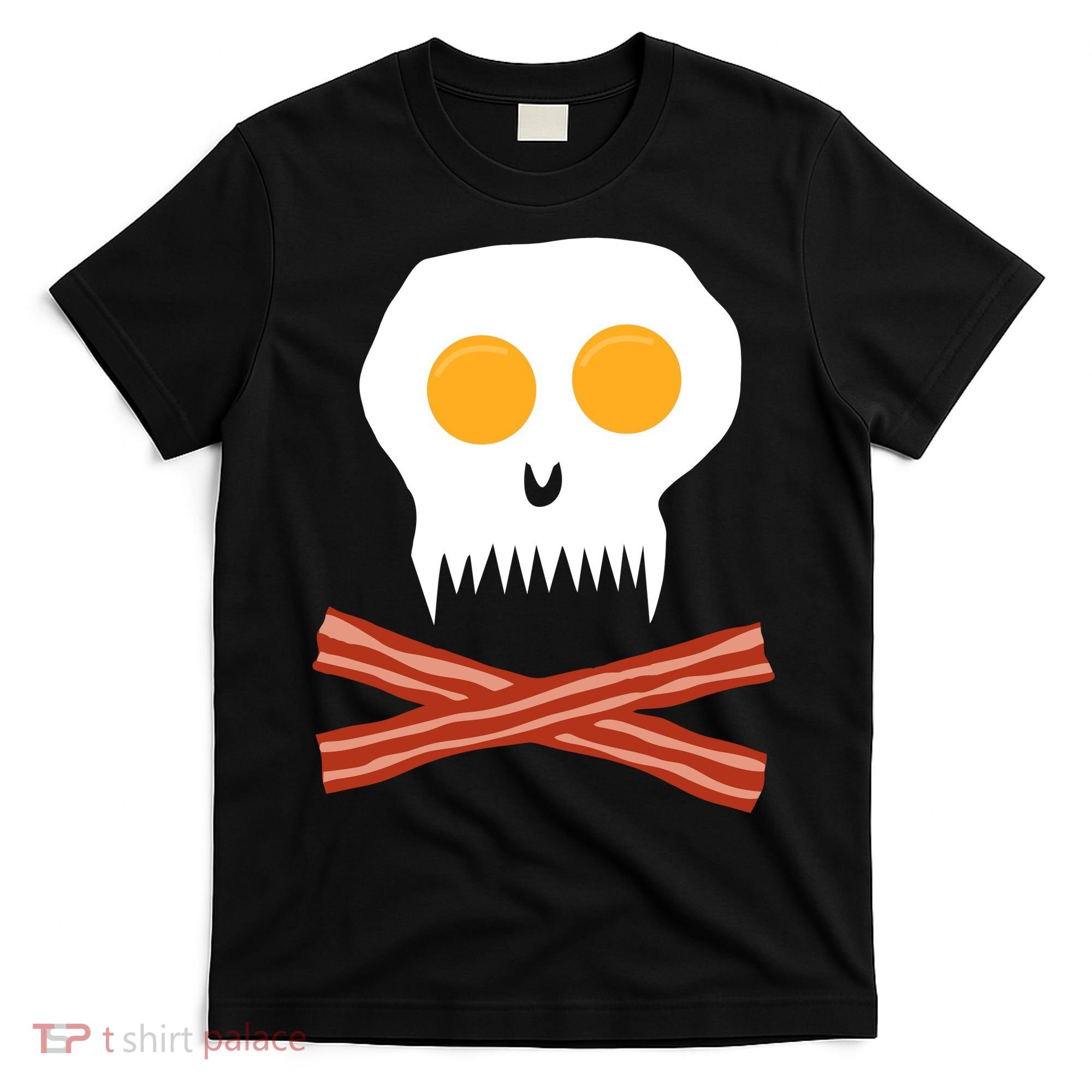 Eggs And Bacon Skull T-Shirt