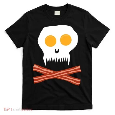 Eggs And Bacon Skull T-Shirt