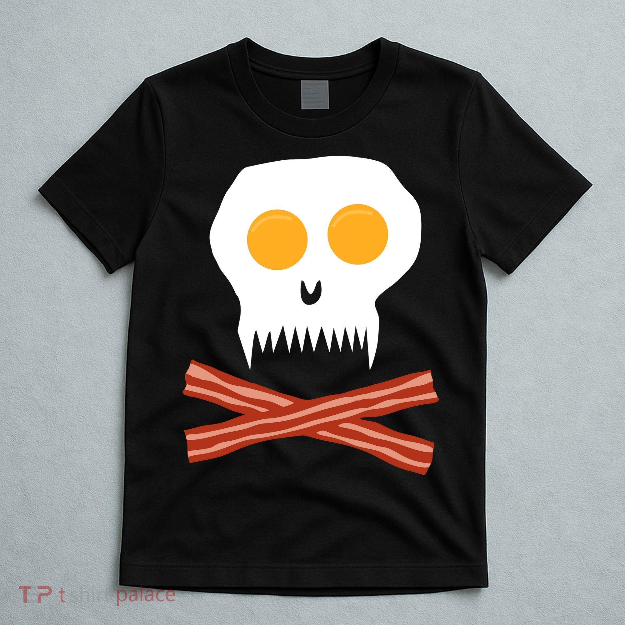 Eggs And Bacon Skull T-Shirt
