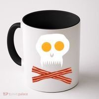 Eggs And Bacon Skull Coffee Mug thumb 0