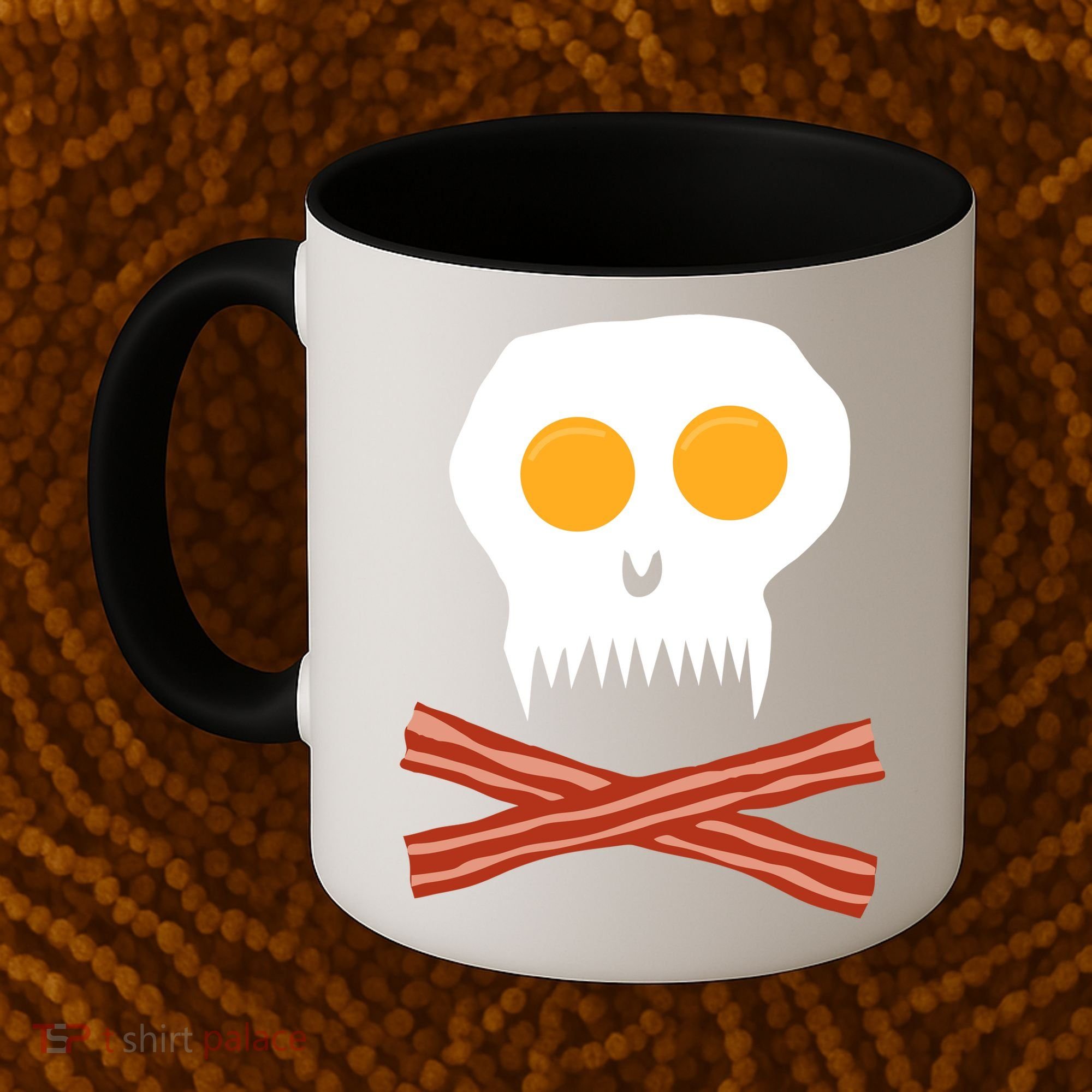 Eggs And Bacon Skull Coffee Mug