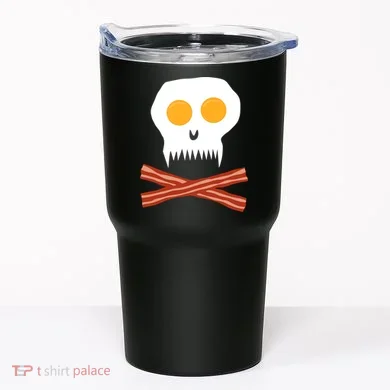 Eggs And Bacon Skull Tumbler