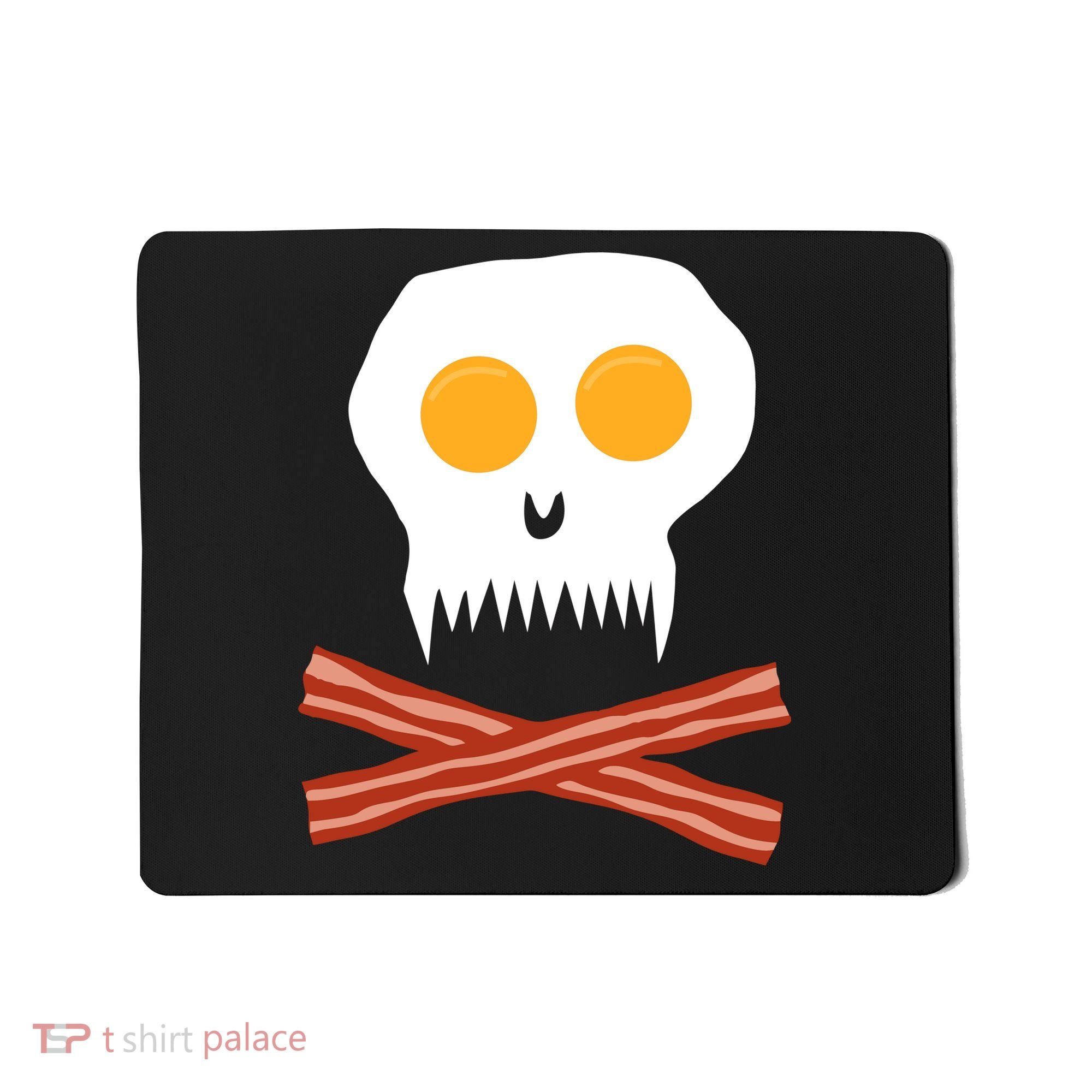 Eggs And Bacon Skull Mousepad