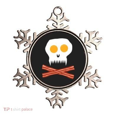 Eggs And Bacon Skull Ornament