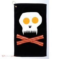 Eggs And Bacon Skull Golf Towel thumb 0