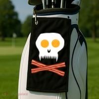 Eggs And Bacon Skull Golf Towel thumb 2