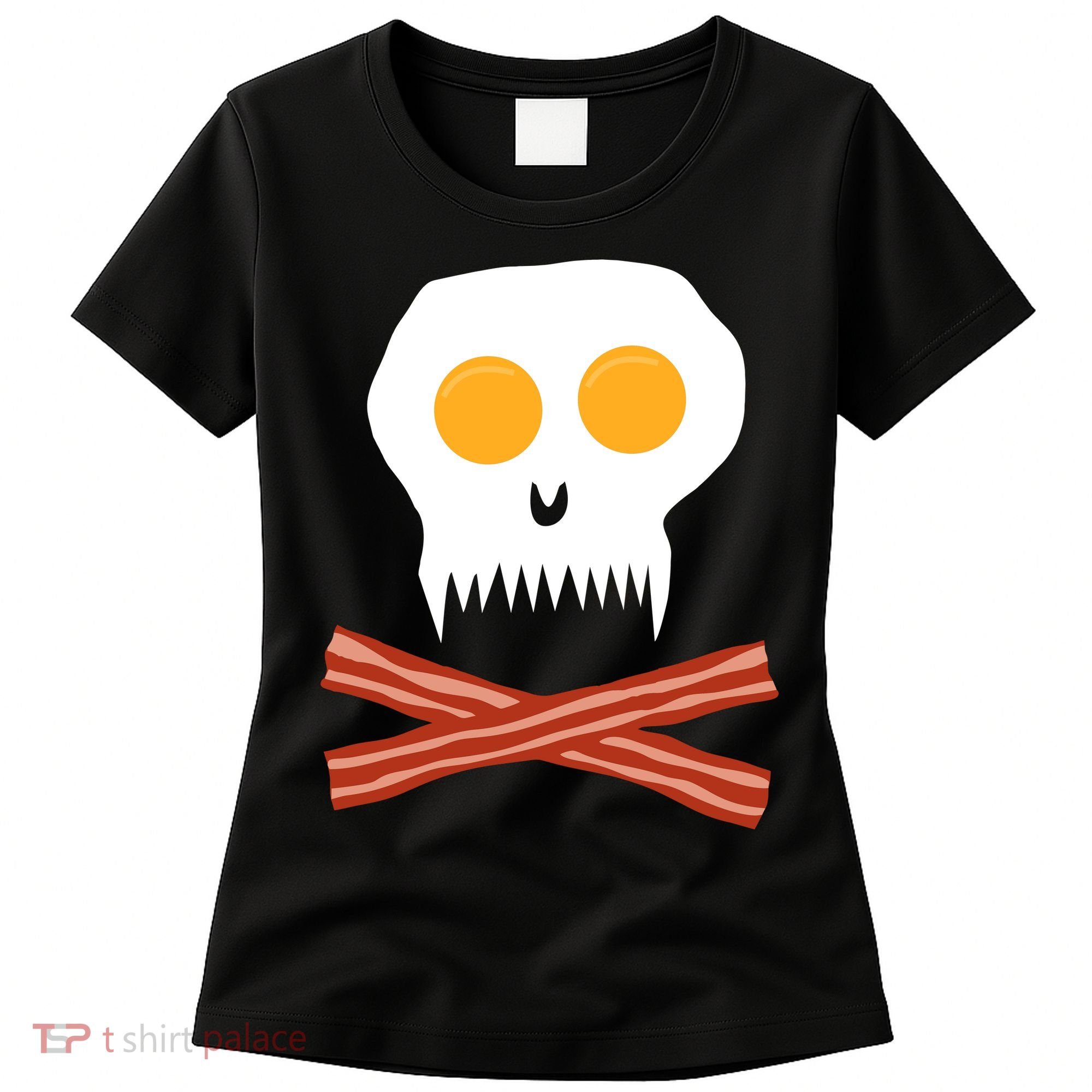 Eggs And Bacon Skull Women's T-Shirt