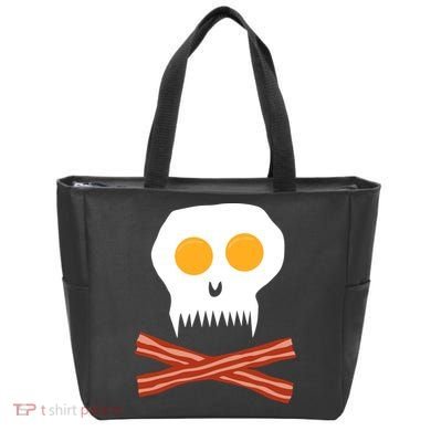 Eggs And Bacon Skull Tote Bag