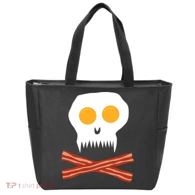 Eggs And Bacon Skull Tote Bag