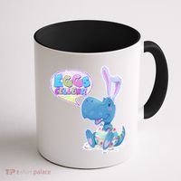 EGGS-Cellent! Cute Easter T-Rex Coffee Mug thumb 1