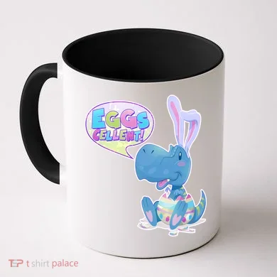 EGGS-Cellent! Cute Easter T-Rex Coffee Mug