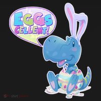 EGGS-Cellent! Cute Easter T-Rex Ornament thumb 1