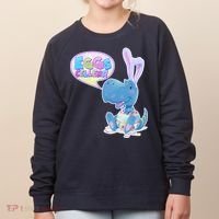 EGGS-Cellent! Cute Easter T-Rex Women's Sweatshirt thumb 0