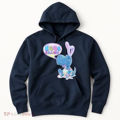 EGGS-Cellent! Cute Easter T-Rex Hoodie