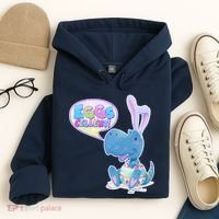 EGGS-Cellent! Cute Easter T-Rex Hoodie thumb 4